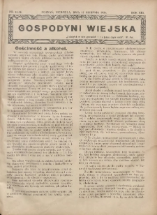 Gospodyni Wiejska: dodatek do „Poradnika Gospodarskiego” 1928.08.12 R.13 Nr33-34