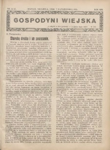 Gospodyni Wiejska: dodatek do „Poradnika Gospodarskiego” 1928.10.07 R.13 Nr41-42