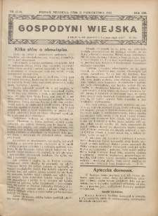 Gospodyni Wiejska: dodatek do „Poradnika Gospodarskiego” 1928.10.21 R.13 Nr43-44