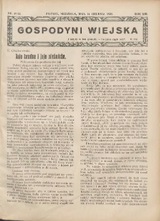 Gospodyni Wiejska: dodatek do „Poradnika Gospodarskiego” 1928.12.16 R.13 Nr49-52