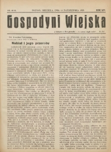 Gospodyni Wiejska: dodatek do „Poradnika Gospodarskiego” 1929.10.13 R.14 Nr40-41