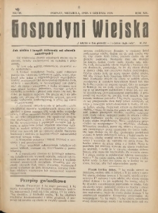 Gospodyni Wiejska: dodatek do „Poradnika Gospodarskiego” 1929.12.08 R.14 Nr48-49