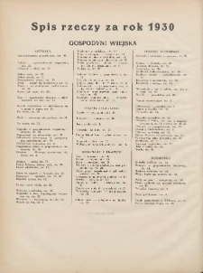 Gospodyni Wiejska: dodatek do „Poradnika Gospodarskiego” 1930.01.12 R.15 Nr1-2