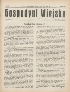 Gospodyni Wiejska: dodatek do „Poradnika Gospodarskiego” 1931.02.08 R.15 Nr3