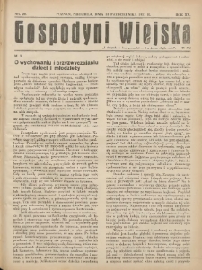 Gospodyni Wiejska: dodatek do „Poradnika Gospodarskiego” 1931.10.18 R.15 Nr20