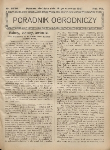 Poradnik Ogrodniczy. 1927.06.19 R.8 Nr25-26