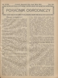 Poradnik Ogrodniczy. 1927.07.03 R.8 Nr27-28