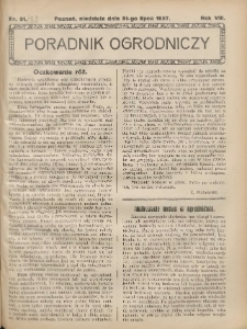 Poradnik Ogrodniczy. 1927.07.31 R.8 Nr31-32