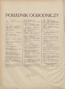 Poradnik Ogrodniczy. 1928.01.01 R.9 Nr1-2