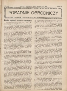 Poradnik Ogrodniczy. 1928.01.15 R.9 Nr3-4