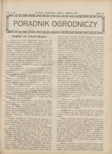 Poradnik Ogrodniczy. 1928.03.11 R.9 Nr11-12