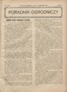 Poradnik Ogrodniczy. 1928.04.08 R.9 Nr15-16