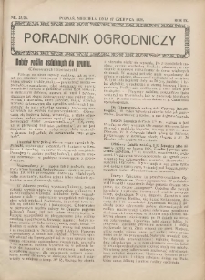 Poradnik Ogrodniczy. 1928.06.17 R.9 Nr25-26