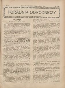 Poradnik Ogrodniczy. 1928.07.01 R.9 Nr27-28