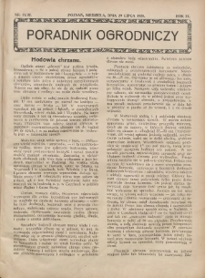 Poradnik Ogrodniczy. 1928.07.29 R.9 Nr31-32