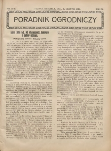 Poradnik Ogrodniczy. 1928.08.26 R.9 Nr35-36