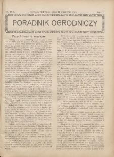 Poradnik Ogrodniczy. 1928.09.23 R.9 Nr39-40