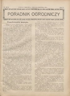 Poradnik Ogrodniczy. 1928.09.23 R.9 Nr39-40