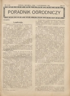 Poradnik Ogrodniczy. 1928.10.07 R.9 Nr41-42