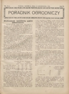 Poradnik Ogrodniczy. 1928.10.21 R.9 Nr43-44