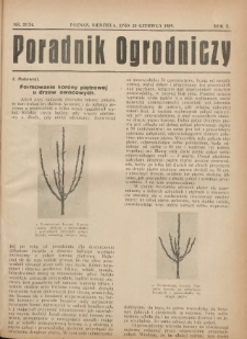 Poradnik Ogrodniczy. 1929.06.23 R.10 Nr23-24