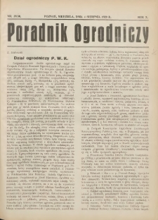 Poradnik Ogrodniczy. 1929.08.04 R.10 Nr29-30