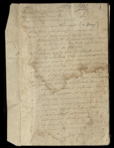 "A.S. w sprawie sukcessor&oacute;w Xawerego [...] Działyńskiego naprzeciw 1. Hieronimowi Jaraczewskiemu, 2. owdowiałej kasztelanowej [Eleonorze z Bierzyńskich] Jaraczewskiej i 3. Heliodorowi [...] Sk&oacute;rzewskiemu dziedzicom d&oacute;br Zaniemyśla 1. o granicę między Zwolą a Zaniemyślem [...], 2. o przysądzenie na własność lasu i boru po części wyrudowanego Kowalką zwanego" 1418-1824. vol. 2