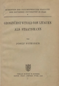 Groszf&uuml;rst Witold von Litauen als Staatsmann