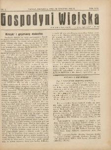 Gospodyni Wiejska: dodatek do „Poradnika Gospodarskiego” 1933.01.22 R.17 Nr2