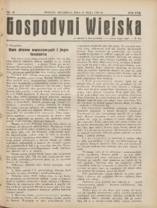 Gospodyni Wiejska: dodatek do „Poradnika Gospodarskiego” 1933.05.21 R.17 Nr10