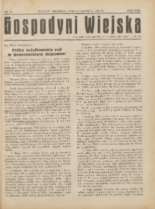 Gospodyni Wiejska: dodatek do „Poradnika Gospodarskiego” 1933.06.11 R.17 Nr11