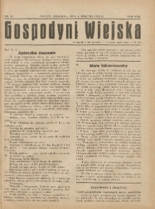 Gospodyni Wiejska: dodatek do „Poradnika Gospodarskiego” 1933.08.06 R.17 Nr15