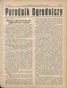 Poradnik Ogrodniczy. 1930.06.29 R.11 Nr25-26