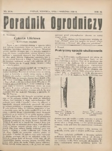 Poradnik Ogrodniczy. 1930.09.07 R.11 Nr35-36