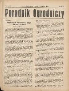 Poradnik Ogrodniczy. 1930.11.02 R.11 Nr41-42