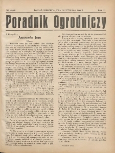 Poradnik Ogrodniczy. 1930.11.16 R.11 Nr43-44