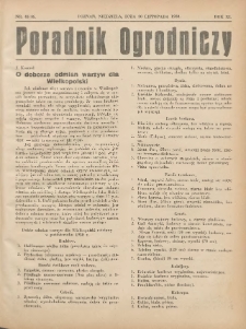 Poradnik Ogrodniczy. 1930.11.30 R.11 Nr45-46