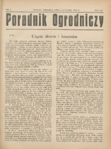 Poradnik Ogrodniczy. 1931.01.04 R.12 Nr1