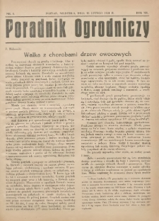 Poradnik Ogrodniczy. 1931.02.15 R.12 Nr4