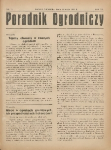 Poradnik Ogrodniczy. 1931.05.24 R.12 Nr11