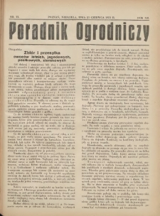 Poradnik Ogrodniczy. 1931.06.21 R.12 Nr13
