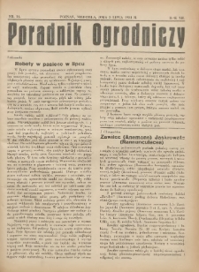 Poradnik Ogrodniczy. 1931.07.05 R.12 Nr14