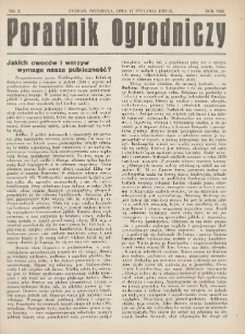 Poradnik Ogrodniczy. 1932.01.17 R.13 Nr2