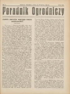 Poradnik Ogrodniczy. 1932.01.31 R.13 Nr3