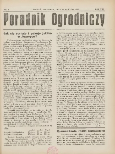 Poradnik Ogrodniczy. 1932.02.14 R.13 Nr4