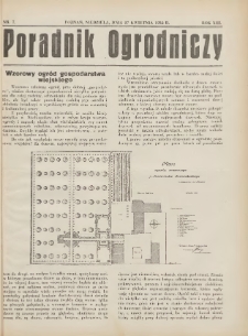 Poradnik Ogrodniczy. 1932.04.27 R.13 Nr7