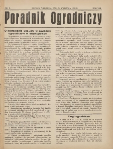 Poradnik Ogrodniczy. 1932.04.24 R.13 Nr9