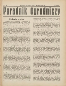 Poradnik Ogrodniczy. 1932.07.31 R.13 Nr13