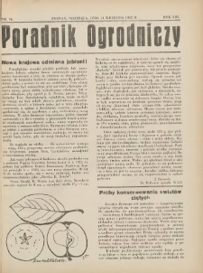 Poradnik Ogrodniczy. 1932.09.11 R.13 Nr16