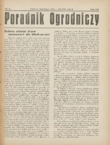 Poradnik Ogrodniczy. 1932.12.04 R.13 Nr21